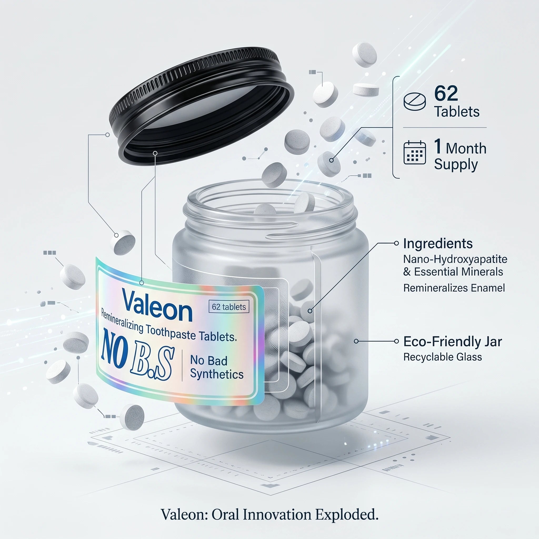 Valeon® Remineralizing Toothpaste Tablets